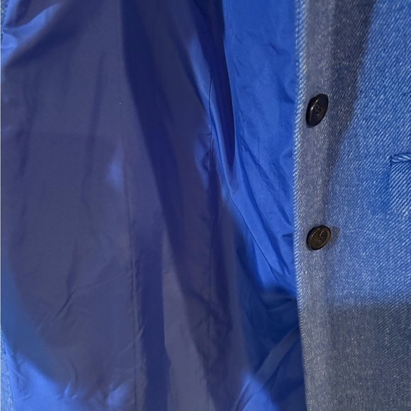 LOFT Vibrant Blue Textured Coat - Picture 6 of 8